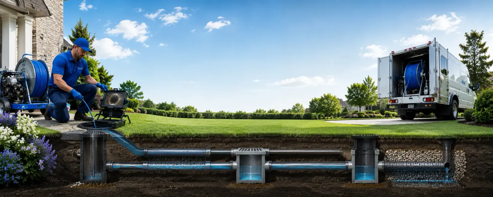 Outdoor drain cleaning information for Hometown, WV